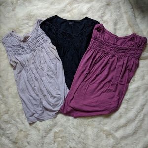 Loft Lot of 3 Tops sz M